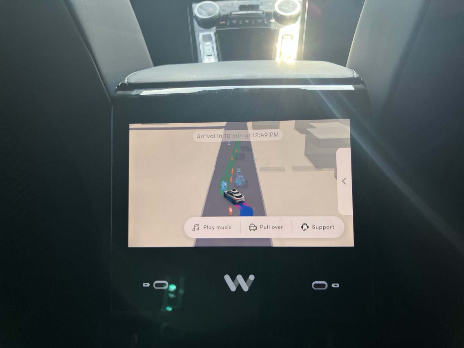 Confused Waymo in construction site